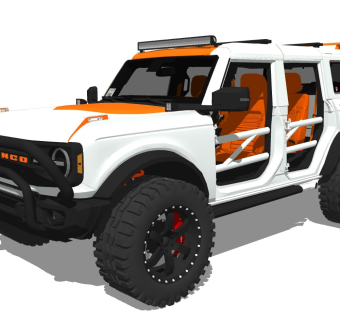 超精细汽车模型 福特 FORD BRONCO